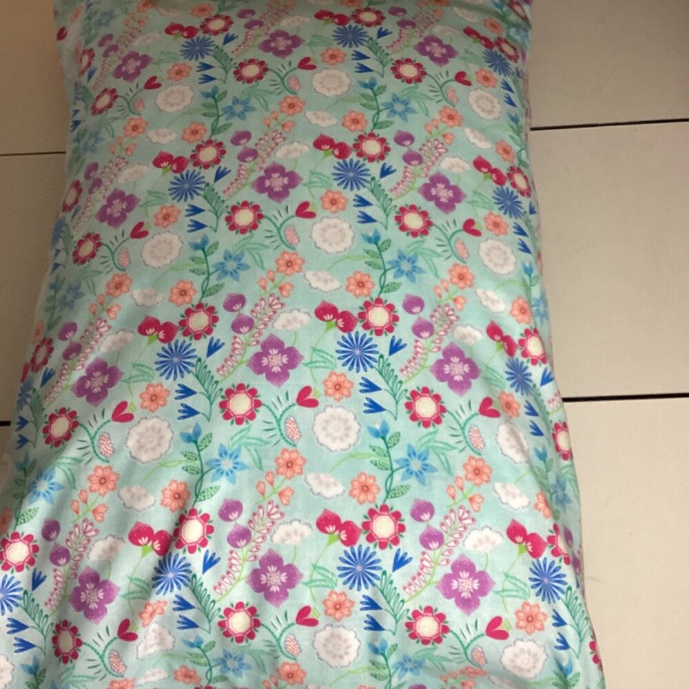 HANDMADE BLUE COTTON PILLOW CASE